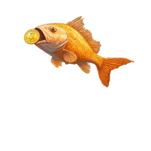 Fish With Coin Vinyl Car Decal Sticker – Waterproof & UV-Resistant 8" Fish With Coin Vinyl Car Decal Sticker – Waterproof & UV-Resistant 8"