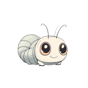 Thoughtful Caterpillar Vinyl Car Decal Sticker – Waterproof & UV-Resistant 8"