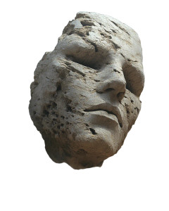 Falling Stone Head Vinyl Car Decal Sticker – Waterproof & UV-Resistant 8"