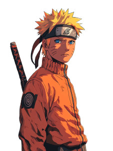 Naruto Fighting Pose Vinyl Car Decal Sticker – Waterproof & UV-Resistant 8"