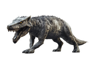 Dino Wolf Vinyl Car Decal Sticker – Waterproof & UV-Resistant 8"