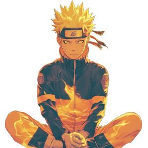 Naruto V5 Vinyl Car Decal Sticker – Waterproof & UV-Resistant 8"