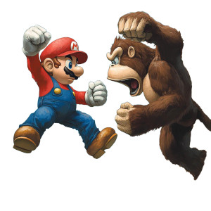 Mario Vs Donkey Kong Vinyl Car Decal Sticker – Waterproof & UV-Resistant 8"