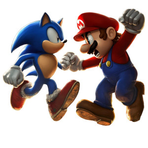Mario Vs Sonic Vinyl Car Decal Sticker – Waterproof & UV-Resistant 8"