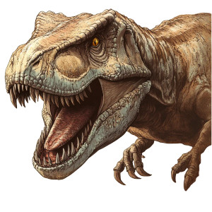 Tyrannosaurus Rex Sketch Vinyl Car Decal Sticker – Waterproof & UV-Resistant 8"