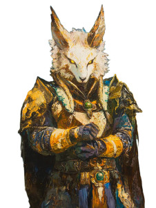 Celestial Animal Lord Vinyl Car Decal Sticker – Waterproof & UV-Resistant 8"