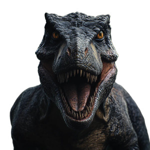 Dark T-Rex Portrait Vinyl Car Decal Sticker – Waterproof & UV-Resistant 8"