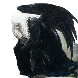 Black-Winged Angel Vinyl Car Decal Sticker – Waterproof & UV-Resistant 8" Black-Winged Angel Vinyl Car Decal Sticker – Waterproof & UV-Resistant 8"