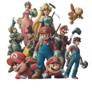 Fake Smash Bros Art Vinyl Car Decal Sticker – Waterproof & UV-Resistant 8"