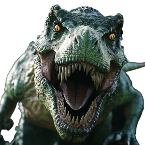 Fierce Green T Rex Vinyl Car Decal Sticker – Waterproof & UV-Resistant 8"