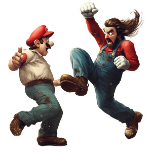 Super Mario Kicks Vinyl Car Decal Sticker – Waterproof & UV-Resistant 8"