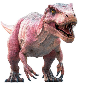 Pink 3D T-Rex Vinyl Car Decal Sticker – Waterproof & UV-Resistant 8"