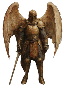 Fantasy Crusader Cleric Vinyl Car Decal Sticker – Waterproof & UV-Resistant 8"