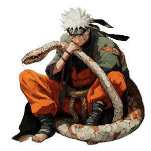 Naruto Snake Sage Vinyl Car Decal Sticker – Waterproof & UV-Resistant 8"