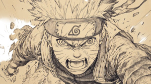 Naruto Fighting Opponent Vinyl Car Decal Sticker – Waterproof & UV-Resistant 8"