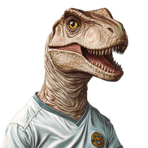 Dinosaur Soccer Jersey Vinyl Car Decal Sticker – Waterproof & UV-Resistant 8" Dinosaur Soccer Jersey Vinyl Car Decal Sticker – Waterproof & UV-Resistant 8"