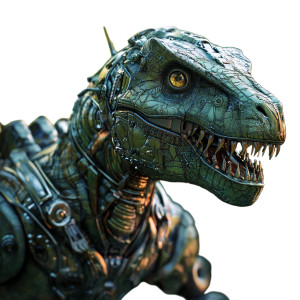 Bionic Dinosaur Vinyl Car Decal Sticker – Waterproof & UV-Resistant 8"