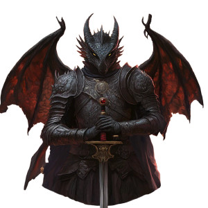 Black Dragonborne Paladin Vinyl Car Decal Sticker – Waterproof & UV-Resistant 8" Black Dragonborne Paladin Vinyl Car Decal Sticker – Waterproof & UV-Resistant 8"