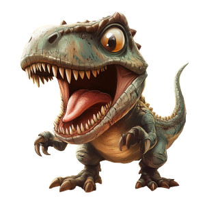 Doggie T Rex Vinyl Car Decal Sticker – Waterproof & UV-Resistant 8"