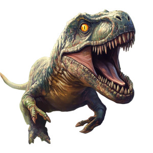 Cartoon Dinosaur Painting Vinyl Car Decal Sticker – Waterproof & UV-Resistant 8"