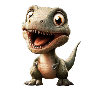 Cute 3D T-Rex Vinyl Car Decal Sticker – Waterproof & UV-Resistant 8"