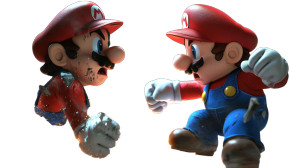 Mushroom Vs Mario Vinyl Car Decal Sticker – Waterproof & UV-Resistant 8"