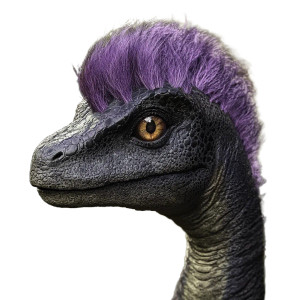 Purple-Haired Dinosaur Vinyl Car Decal Sticker – Waterproof & UV-Resistant 8" Purple-Haired Dinosaur Vinyl Car Decal Sticker – Waterproof & UV-Resistant 8"