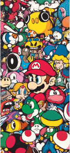 Mario Murakami Style Vinyl Car Decal Sticker – Waterproof & UV-Resistant 8"