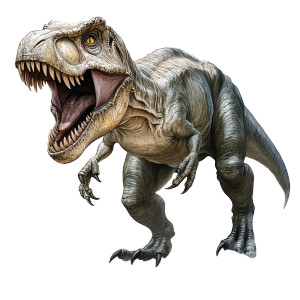 Tyrannosaurus Rex Action Vinyl Car Decal Sticker – Waterproof & UV-Resistant 8"