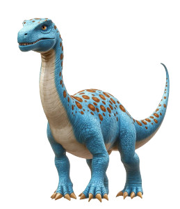 3D Blue Dinosaur Vinyl Car Decal Sticker – Waterproof & UV-Resistant 8"