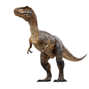 Large Theropod Dinosaur Vinyl Car Decal Sticker – Waterproof & UV-Resistant 8"