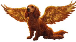 Golden Winged Spaniel Vinyl Car Decal Sticker – Waterproof & UV-Resistant 8"