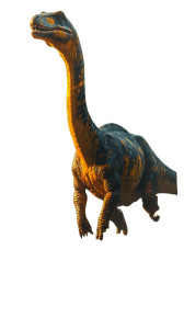 Brontosaurus Grazing Vinyl Car Decal Sticker – Waterproof & UV-Resistant 8"