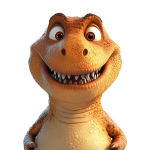 Friendly T-Rex Portrait Vinyl Car Decal Sticker – Waterproof & UV-Resistant 8" Friendly T-Rex Portrait Vinyl Car Decal Sticker – Waterproof & UV-Resistant 8"