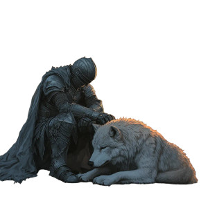 Knight And Wolf Vinyl Car Decal Sticker – Waterproof & UV-Resistant 8" Knight And Wolf Vinyl Car Decal Sticker – Waterproof & UV-Resistant 8"