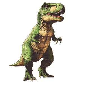 Vintage T-Rex Sketch Vinyl Car Decal Sticker – Waterproof & UV-Resistant 8"
