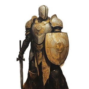 Warforged Paladin Vinyl Car Decal Sticker – Waterproof & UV-Resistant 8" Warforged Paladin Vinyl Car Decal Sticker – Waterproof & UV-Resistant 8"