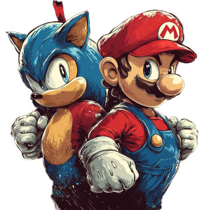 Sonic And Mario Vinyl Car Decal Sticker – Waterproof & UV-Resistant 8" Sonic And Mario Vinyl Car Decal Sticker – Waterproof & UV-Resistant 8"