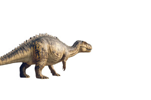 Dinosaur On Beach Vinyl Car Decal Sticker – Waterproof & UV-Resistant 8"