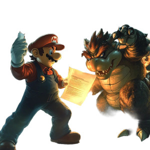 Business Mario Vs Bowser Vinyl Car Decal Sticker – Waterproof & UV-Resistant 8" Business Mario Vs Bowser Vinyl Car Decal Sticker – Waterproof & UV-Resistant 8"
