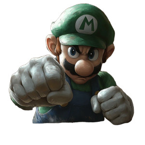 Angry Luigi Vinyl Car Decal Sticker – Waterproof & UV-Resistant 8" Angry Luigi Vinyl Car Decal Sticker – Waterproof & UV-Resistant 8"