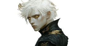 Aasimar Portrait Vinyl Car Decal Sticker – Waterproof & UV-Resistant 8"