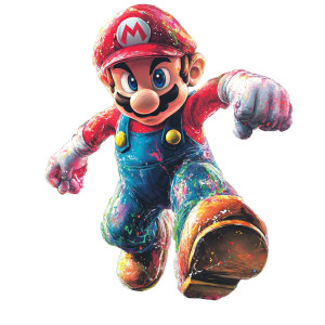 Electrified Mario Vinyl Car Decal Sticker – Waterproof & UV-Resistant 8" Electrified Mario Vinyl Car Decal Sticker – Waterproof & UV-Resistant 8"