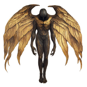 Seraphim With Wings Vinyl Car Decal Sticker – Waterproof & UV-Resistant 8"