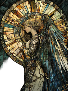 Gothic Angel Art V2 Vinyl Car Decal Sticker – Waterproof & UV-Resistant 8"