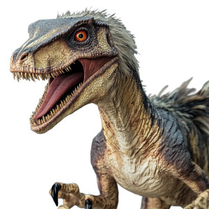 Feathered Velociraptor Vinyl Car Decal Sticker – Waterproof & UV-Resistant 8"