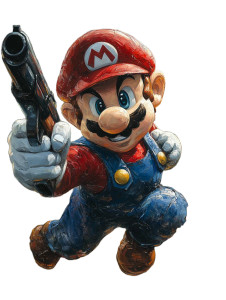 Mario'S Military Mayhem Vinyl Car Decal Sticker – Waterproof & UV-Resistant 8" Mario'S Military Mayhem Vinyl Car Decal Sticker – Waterproof & UV-Resistant 8"
