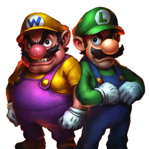Wario And Luigi Vinyl Car Decal Sticker – Waterproof & UV-Resistant 8"