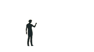Man And Devil Vinyl Car Decal Sticker – Waterproof & UV-Resistant 8"