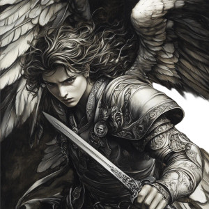 Saint Michael Archangel V2 Vinyl Car Decal Sticker – Waterproof & UV-Resistant 8" Saint Michael Archangel V2 Vinyl Car Decal Sticker – Waterproof & UV-Resistant 8"